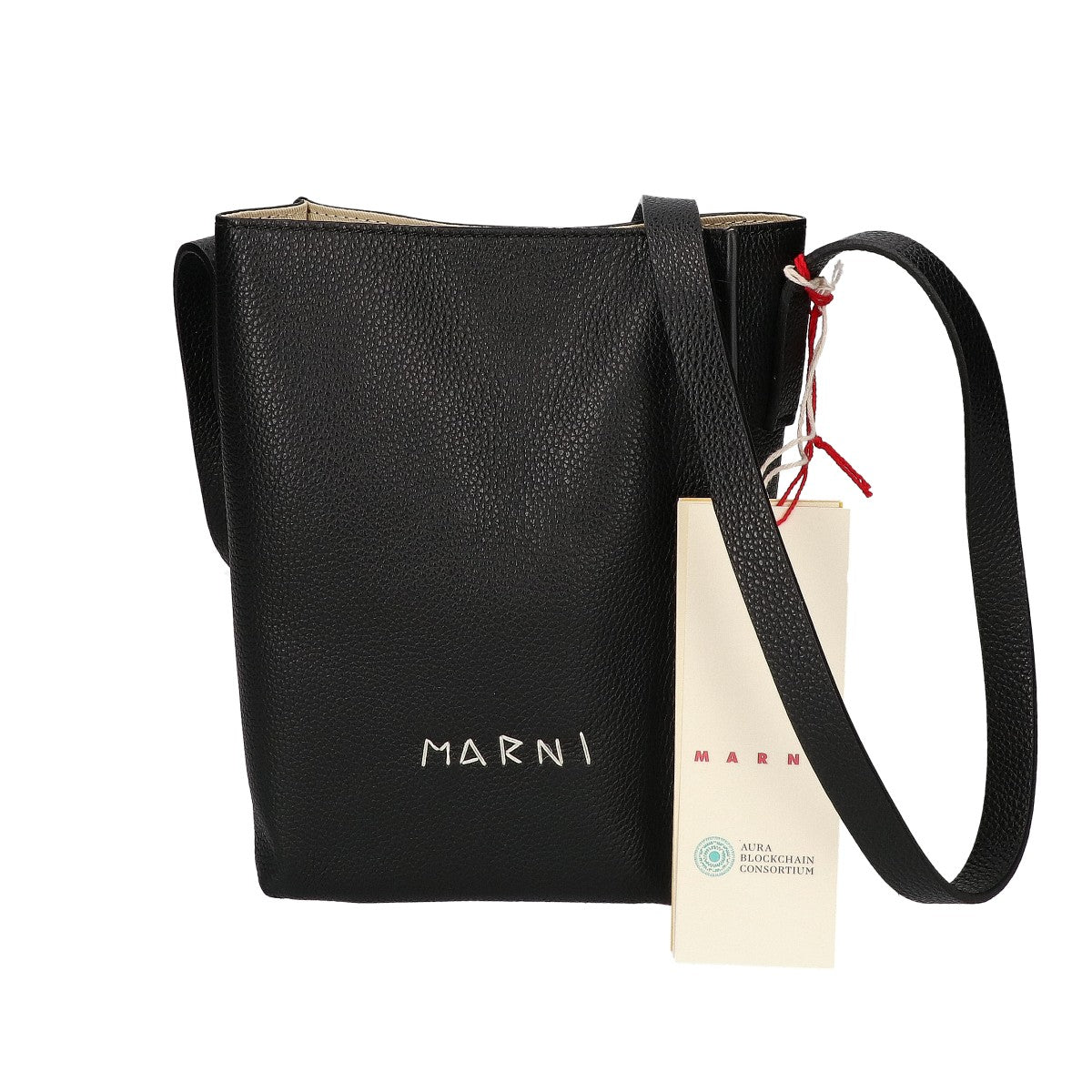MARNI マルニ 【新品同様】SBMP0084U3 P6533 00N99 MUSEO NANO ミュゼオ ナノ レザー ショルダーバッグ