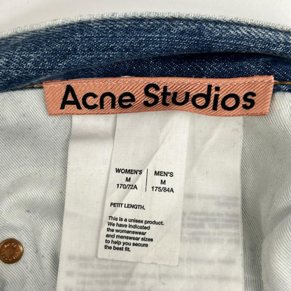 ACNE STUDIOS アクネ ストゥディオズ 26SS ACC00119 ブルー グリッター 5ポケット ワイドデニムパンツ ボトムス