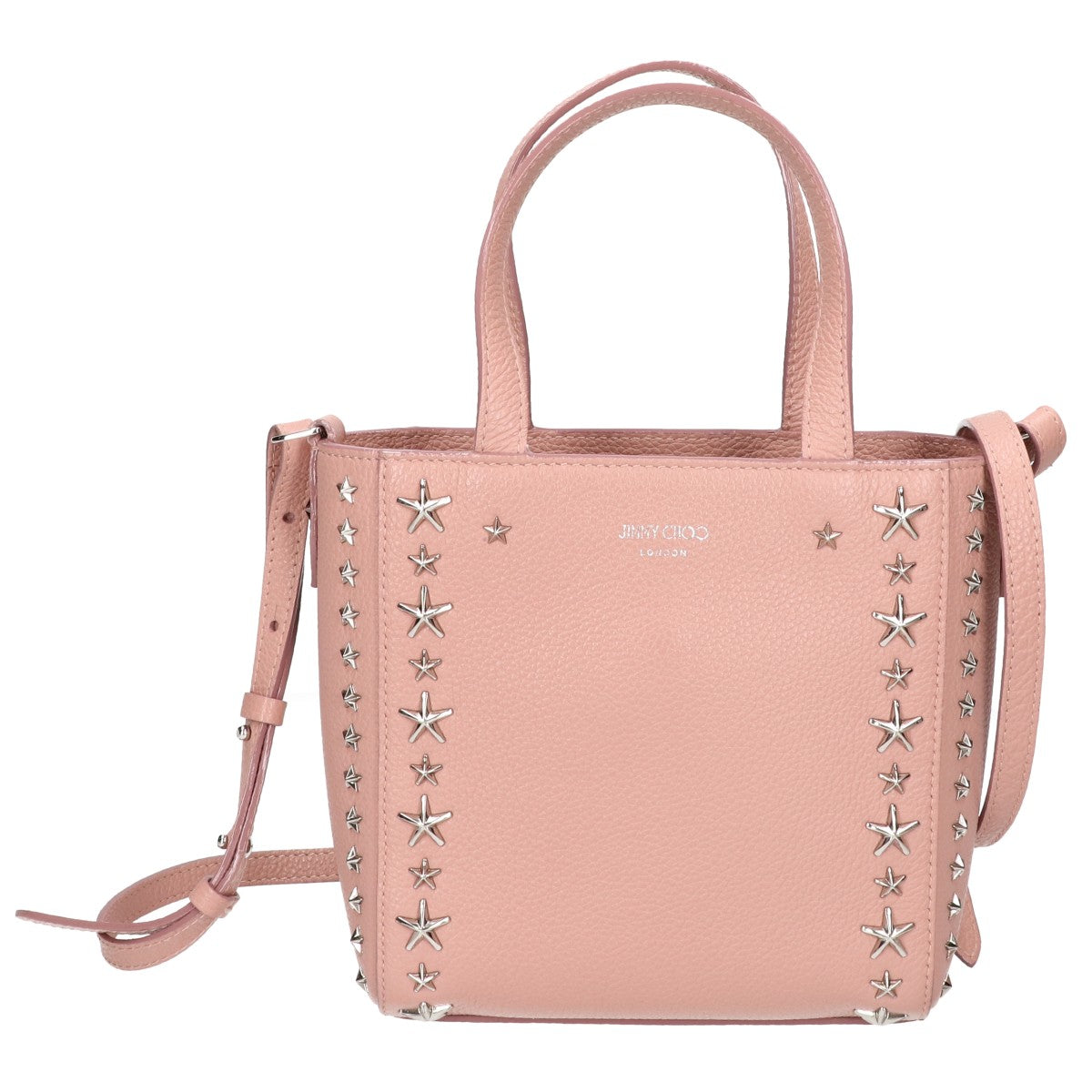 JIMMY CHOO ジミーチュウ 【美品】MINI PEGASI UUF スタッズ 2WAYショルダー ハンドバッグ
