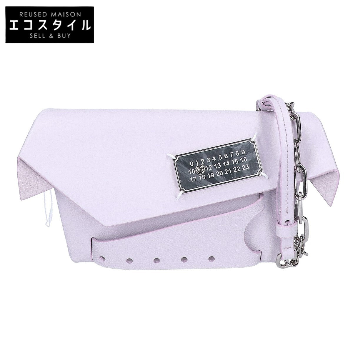 Maison margiela メゾンマルジェラ 新品同様 S56WF0159 P4745 スナッチド クラシック スモール チェーン ショルダーバッグ