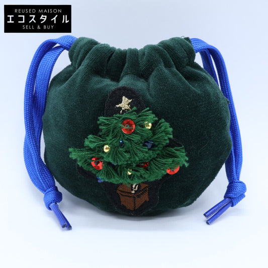 LUDLOW ラドロー 【新品同様】Ron Hermanロンハーマン別注 クリスマスツリー ドローストリング ポーチ