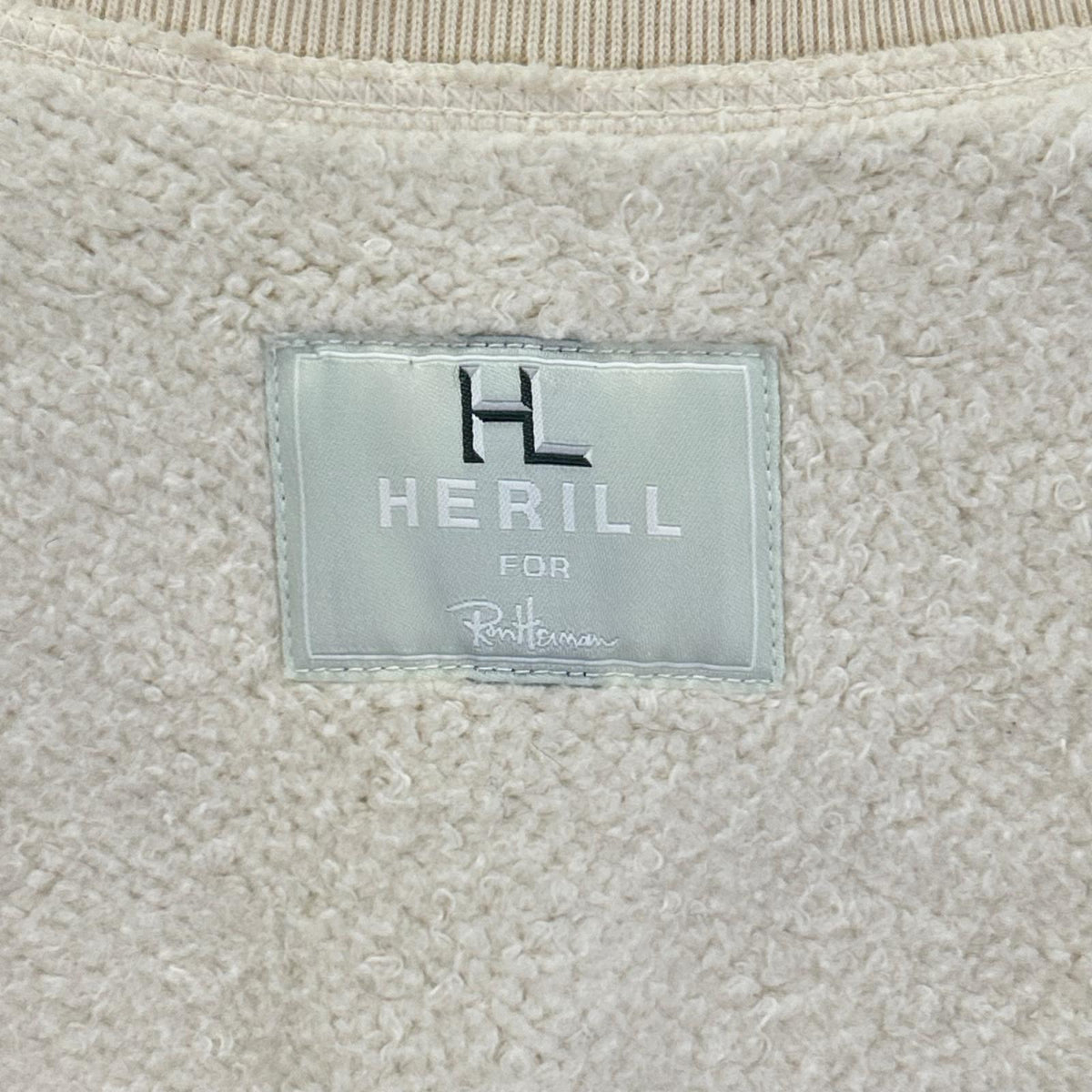 HERILL ヘリル 【ロンハーマン別注】アイボリー スウェット カーディガン トップス