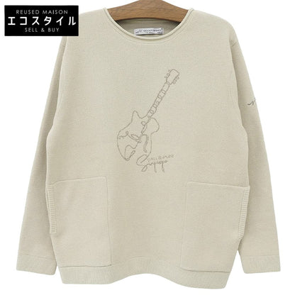 CALL&RESPONSE コールアンドレスポンス 美品 エレキギターサイセンタク プルオーバー トップス メンズ アイボリー XL 244-1441-13 トップス