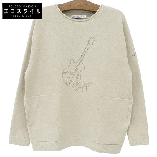 CALL&RESPONSE コールアンドレスポンス 美品 エレキギターサイセンタク プルオーバー トップス メンズ アイボリー XL 244-1441-13 トップス
