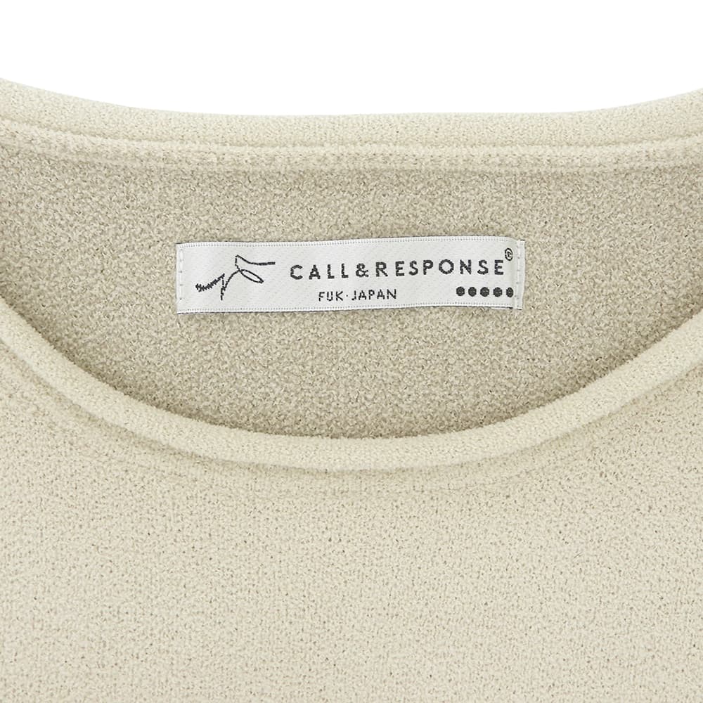 CALL&RESPONSE コールアンドレスポンス 美品 エレキギターサイセンタク プルオーバー トップス メンズ アイボリー XL 244-1441-13 トップス