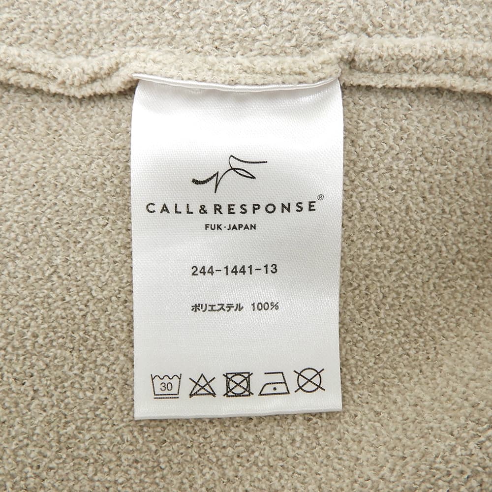 CALL&RESPONSE コールアンドレスポンス 美品 エレキギターサイセンタク プルオーバー トップス メンズ アイボリー XL 244-1441-13 トップス