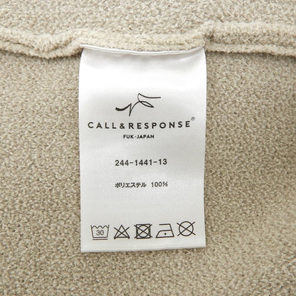 CALL&RESPONSE コールアンドレスポンス 美品 エレキギターサイセンタク プルオーバー トップス メンズ アイボリー XL 244-1441-13 トップス
