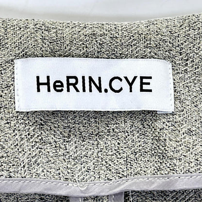 HeRIN.CYE ヘリン グレー アシメントリーカラー ジャケット ジャケット