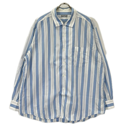 COMMEdesGARCONS コムデギャルソン ブルー×ホワイト　コットン ストライプ 長袖シャツ トップス