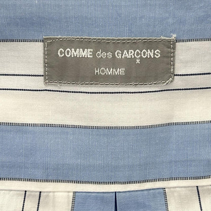 COMMEdesGARCONS コムデギャルソン ブルー×ホワイト　コットン ストライプ 長袖シャツ トップス