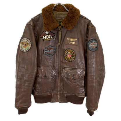 POLObyRalphLauren ポロラルフローレン ブラウン ダメージ加工 B-3 ジャケット ジャケット
