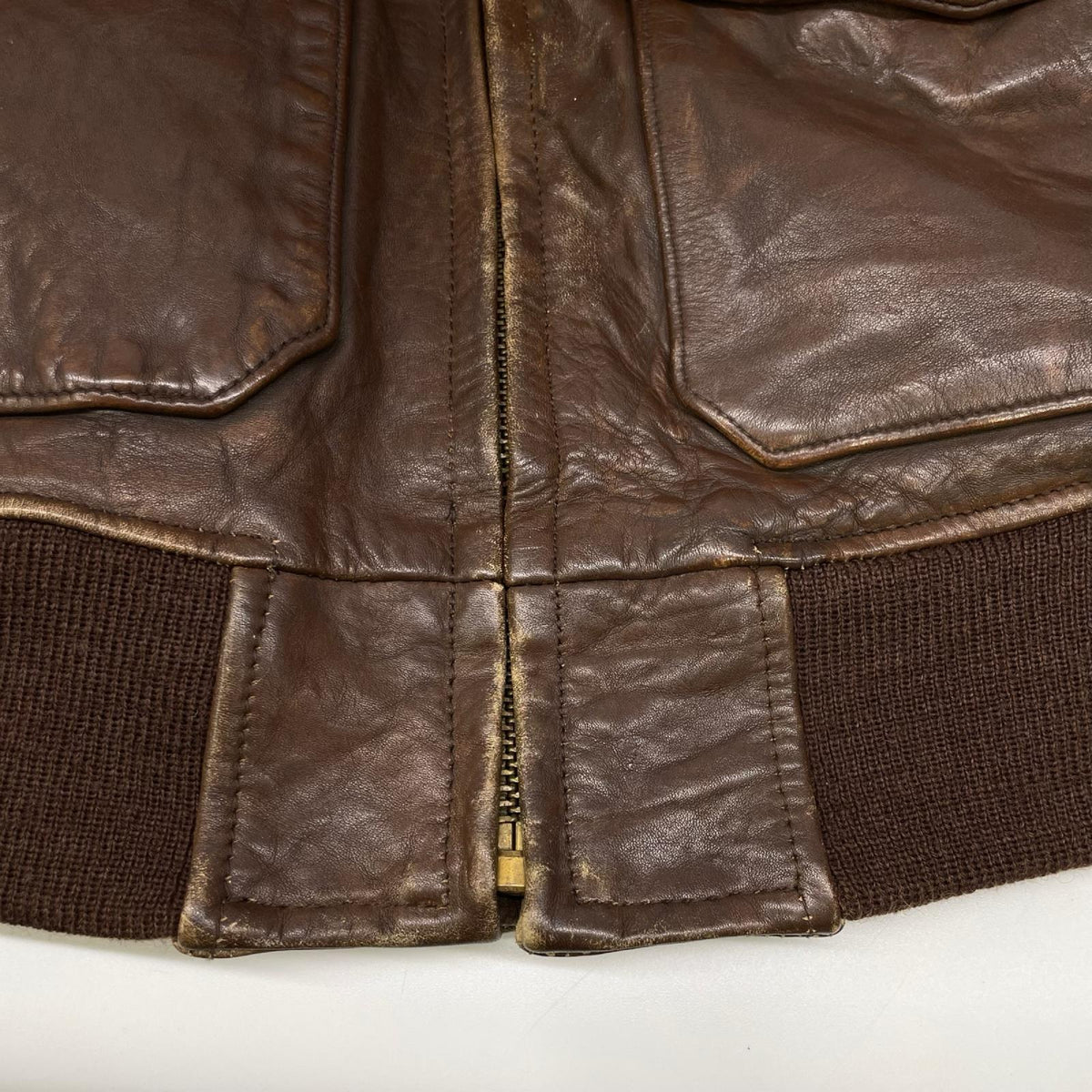 POLObyRalphLauren ポロラルフローレン ブラウン ダメージ加工 B-3 ジャケット ジャケット