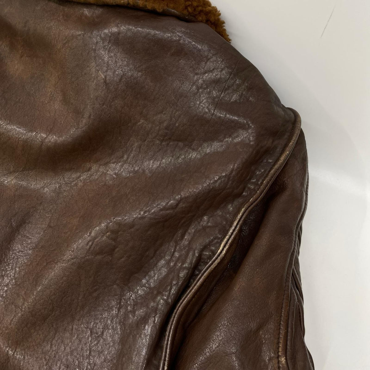 POLObyRalphLauren ポロラルフローレン ブラウン ダメージ加工 B-3 ジャケット ジャケット