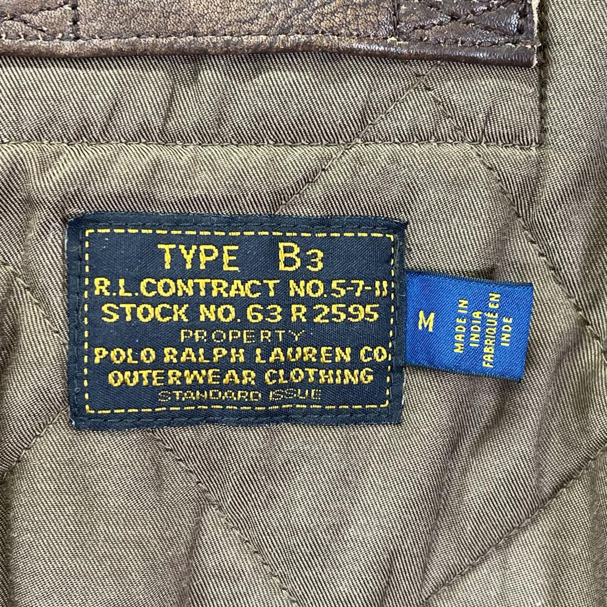 POLObyRalphLauren ポロラルフローレン ブラウン ダメージ加工 B-3 ジャケット ジャケット