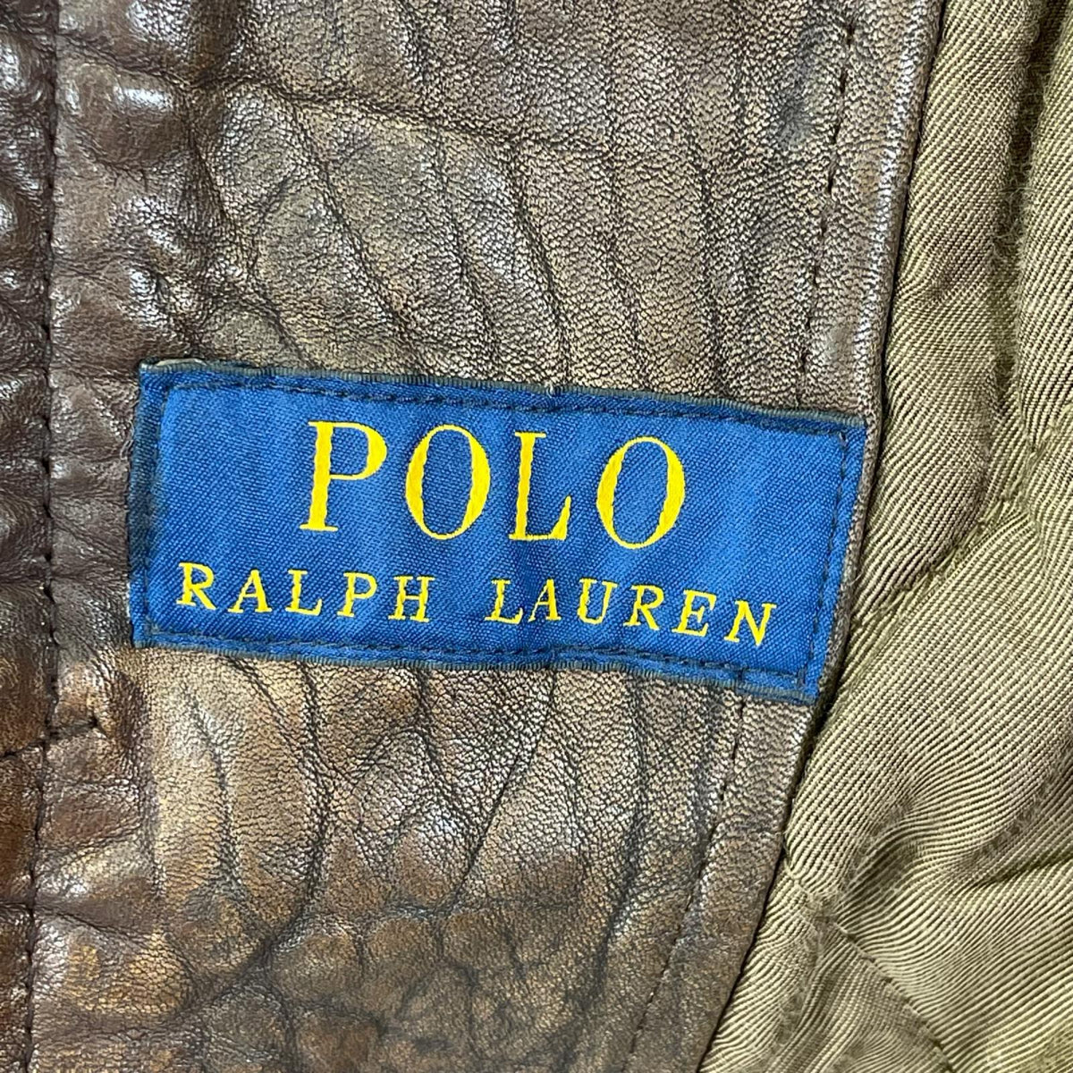 POLObyRalphLauren ポロラルフローレン ブラウン ダメージ加工 B-3 ジャケット ジャケット