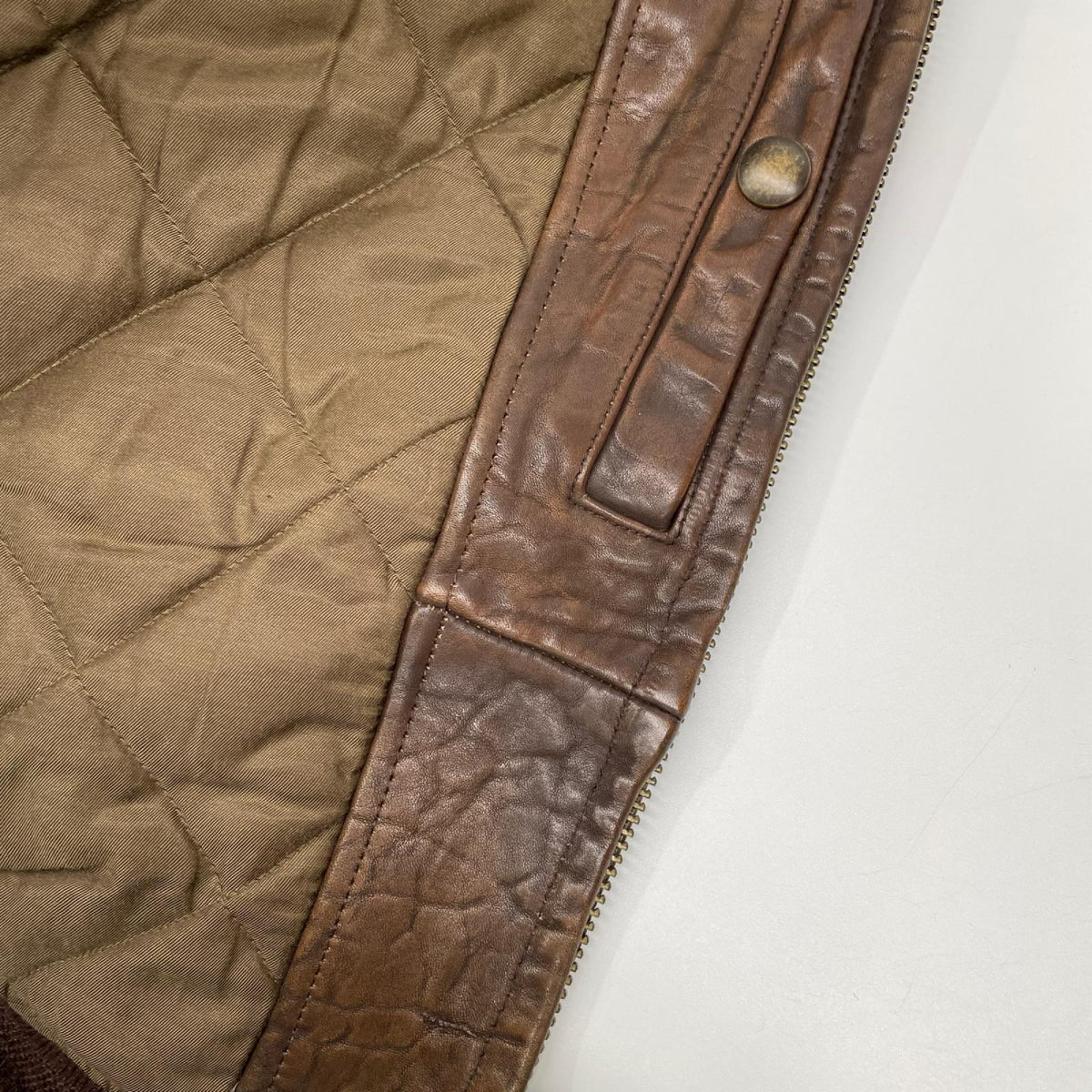 POLObyRalphLauren ポロラルフローレン ブラウン ダメージ加工 B-3 ジャケット ジャケット