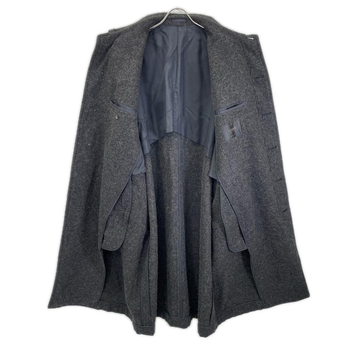 COMMEdesGARCONS HOMME コムデギャルソンオム HC-08001　80s グレー　デカオム ウール コート コート