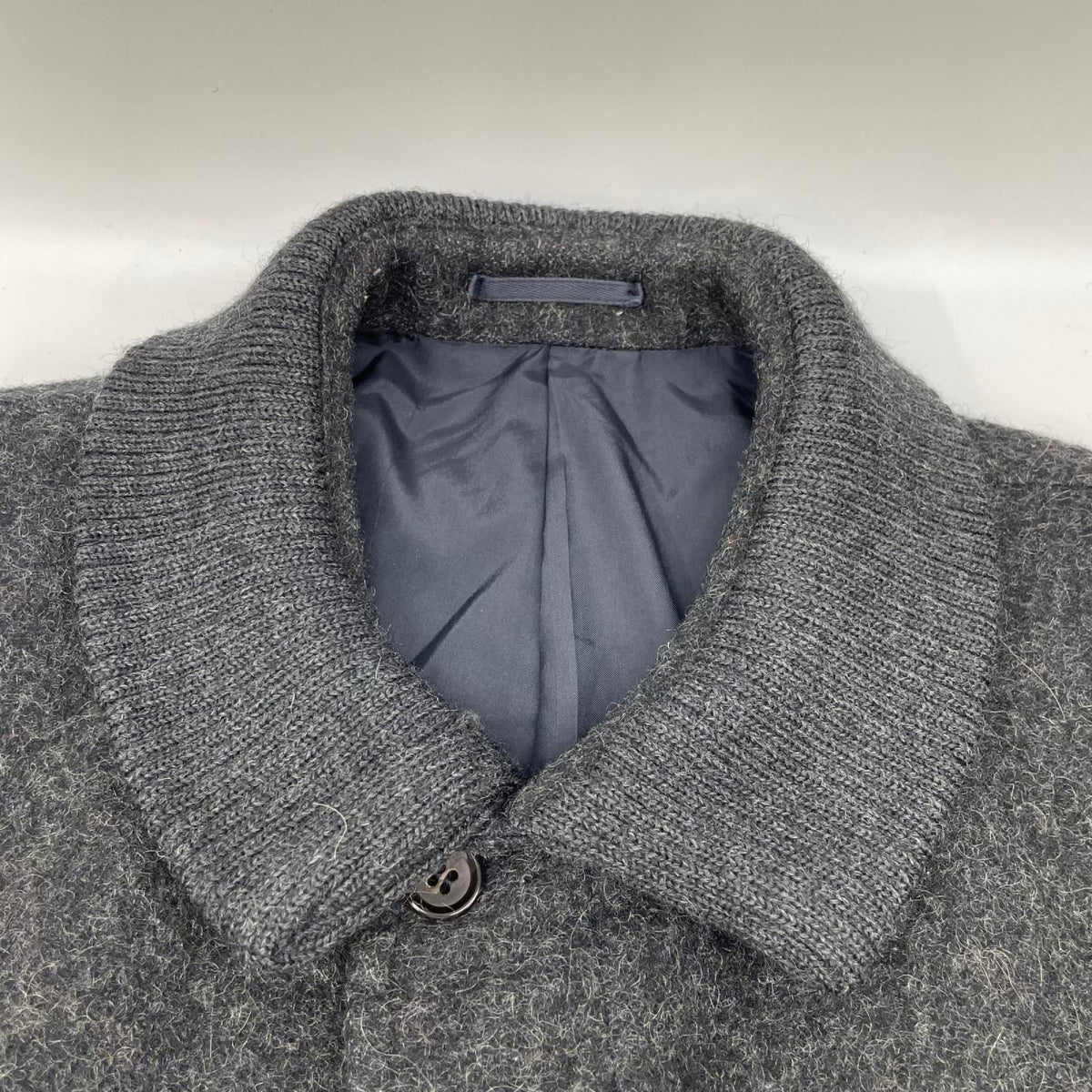 COMMEdesGARCONS HOMME コムデギャルソンオム HC-08001　80s グレー　デカオム ウール コート コート