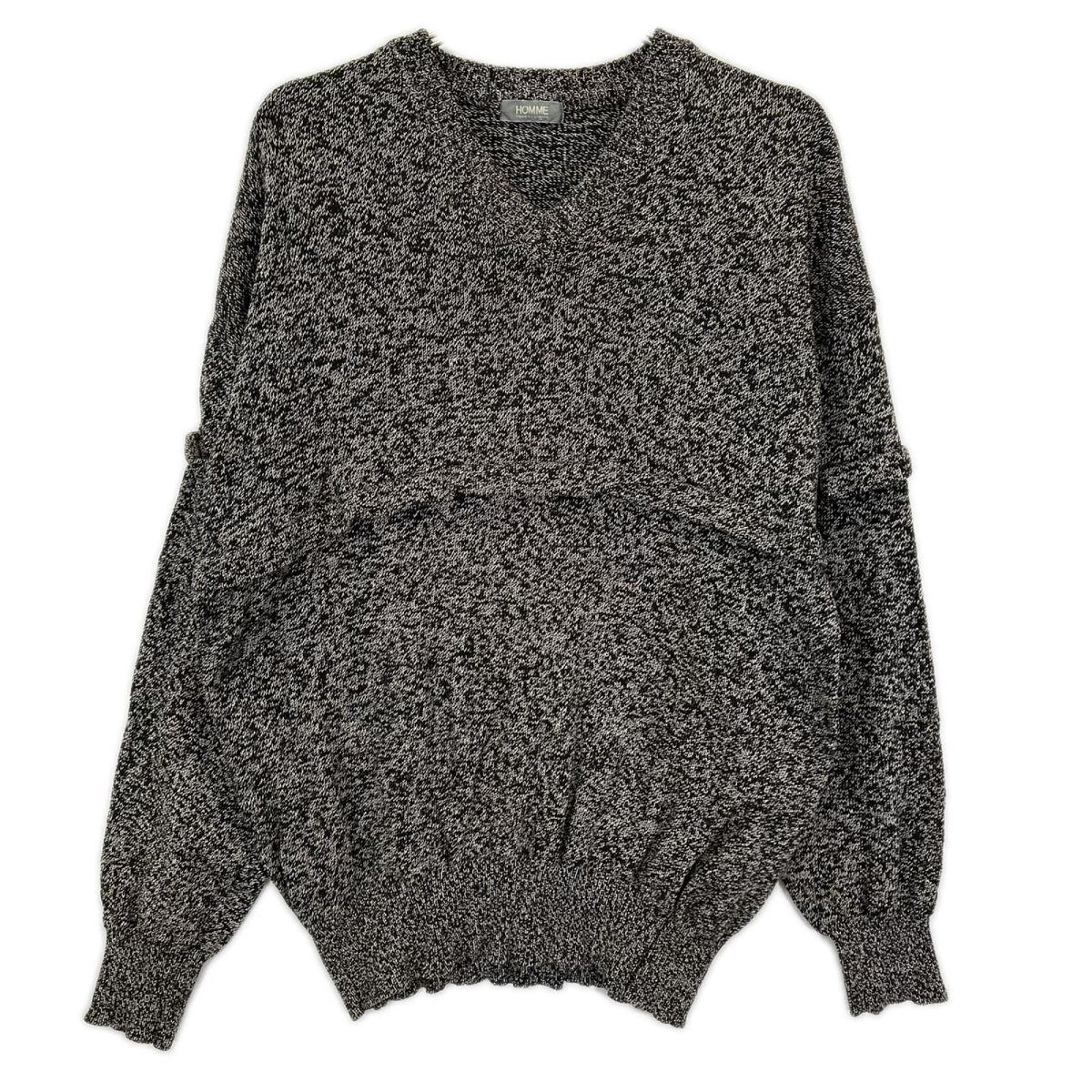 COMMEdesGARCONS HOMME コムデギャルソンオム 田中オム HN-110060 グレー　デカオム コットン ニット トップス