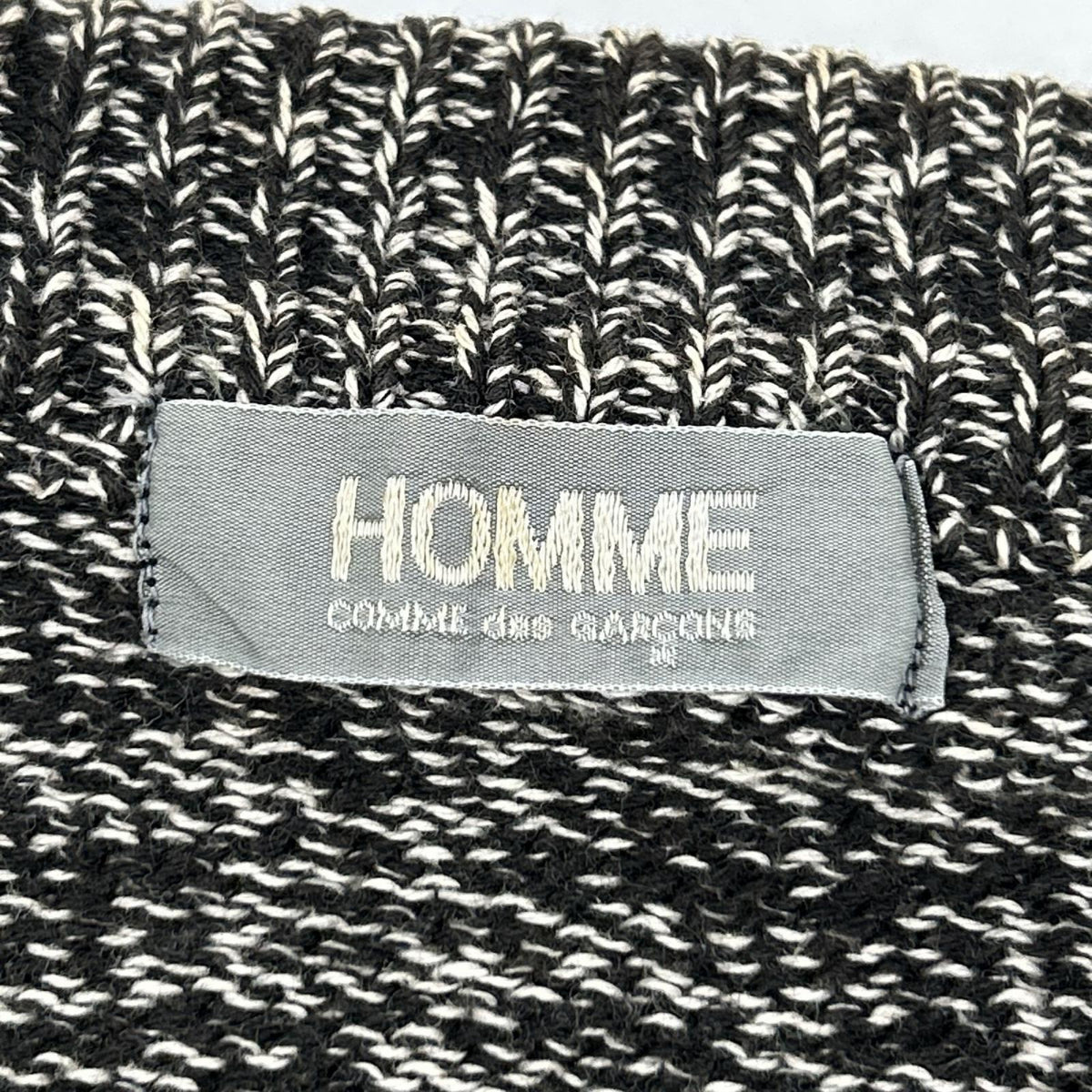 COMMEdesGARCONS HOMME コムデギャルソンオム 田中オム HN-110060 グレー　デカオム コットン ニット トップス