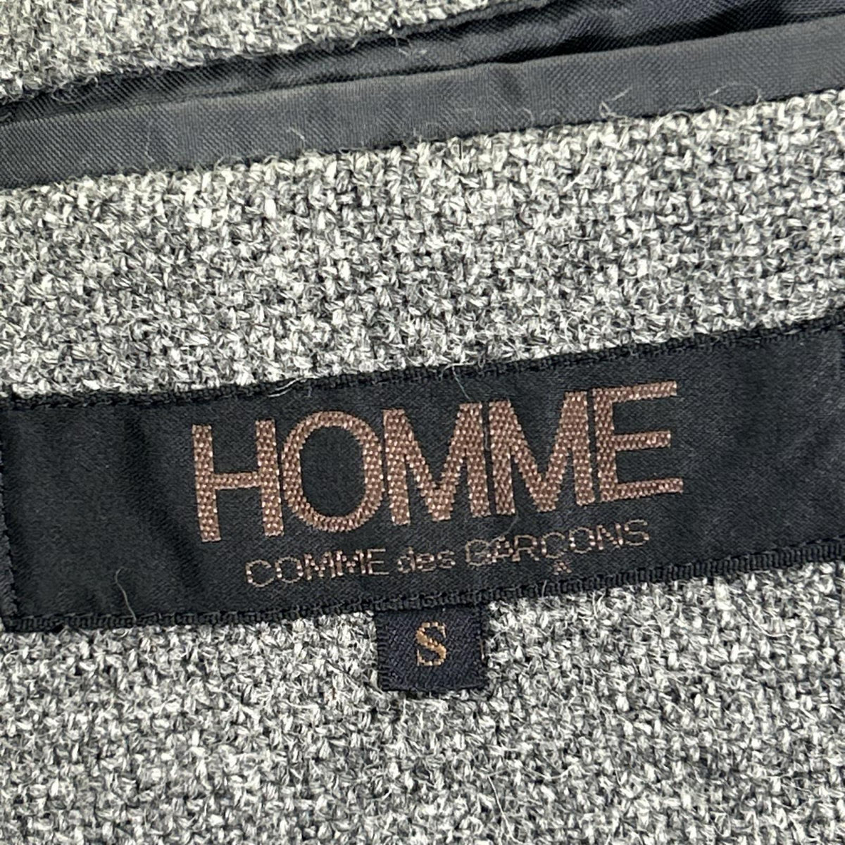 COMMEdesGARCONS HOMME コムデギャルソンオム HJ-05023 グレー デカオム ウール 切り替え ジャケット ジャケット