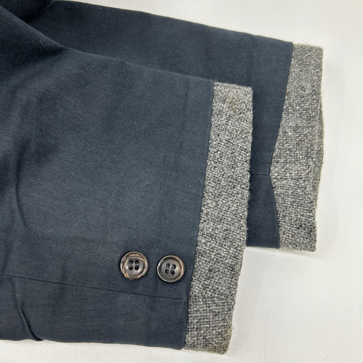 COMMEdesGARCONS HOMME コムデギャルソンオム HJ-05023 グレー デカオム ウール 切り替え ジャケット ジャケット
