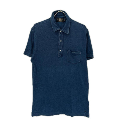 RRL ダブルアールエル インディゴ 本染め ポロシャツ トップス