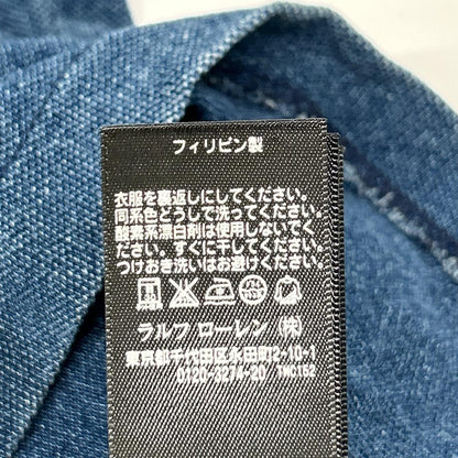 RRL ダブルアールエル インディゴ 本染め ポロシャツ トップス