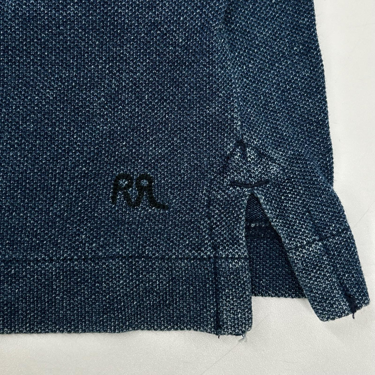 RRL ダブルアールエル インディゴ 本染め ポロシャツ トップス
