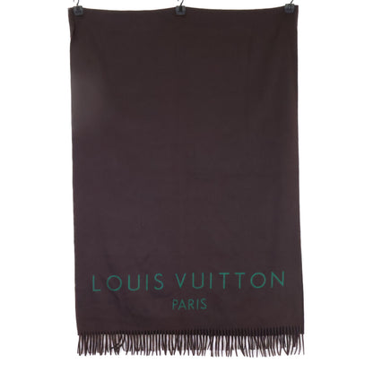 LOUIS VUITTON ルイヴィトン 【美品/国内正規】ロゴ カシミヤ フリンジ ストール
