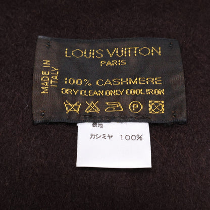 LOUIS VUITTON ルイヴィトン 【美品/国内正規】ロゴ カシミヤ フリンジ ストール