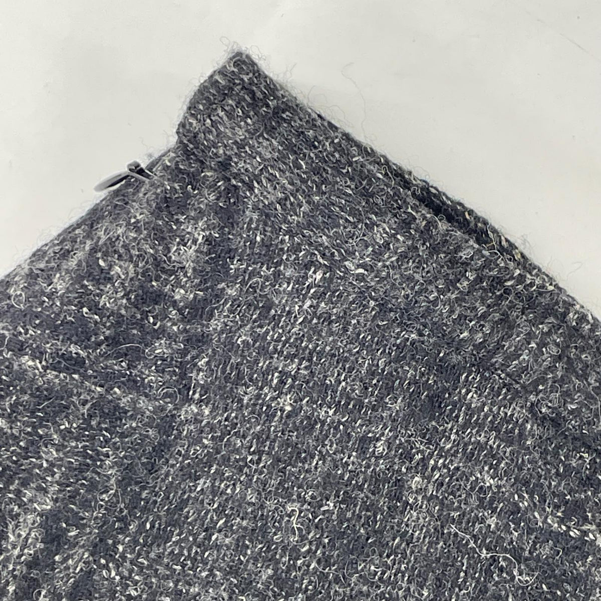 yohjiyamamoto ヨウジヤマモト FJ-S14-129 グレー ウールリネン ドビーチェック アシンメトリースカート スカート