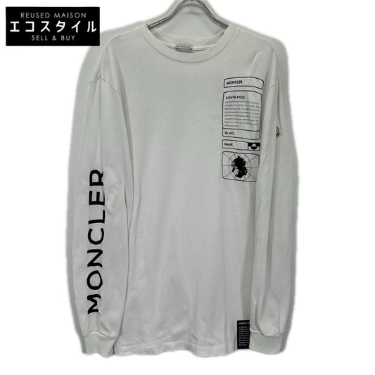MONCLER モンクレール 22年製 ホワイト SOUTH POLE L/STシャツ トップス