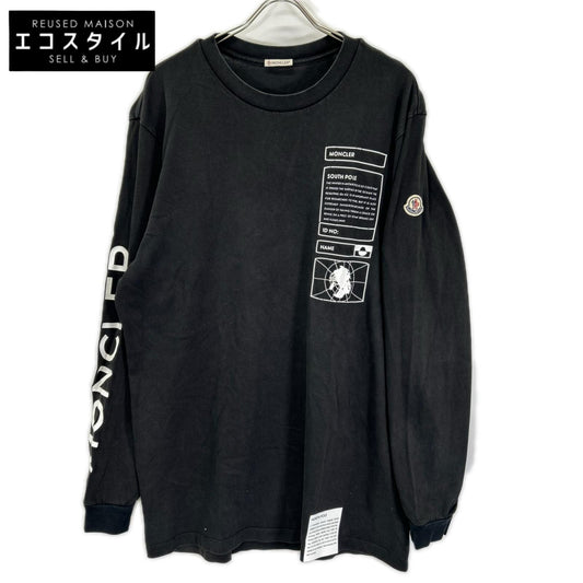 MONCLER モンクレール 22年製 ブラック SOUTH POLE L/STシャツ トップス