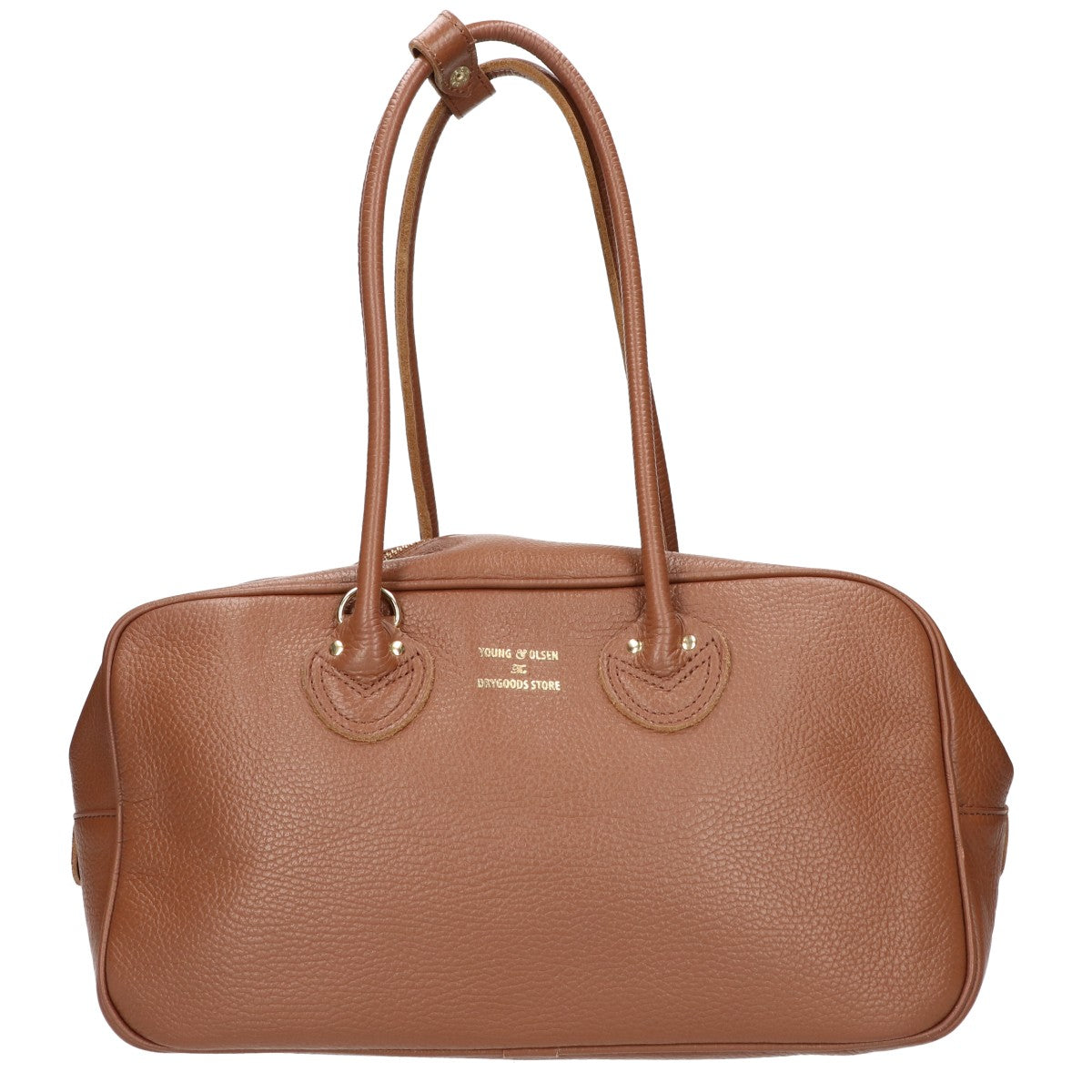 YOUNG＆OLSEN ヤングアンドオルセン YO2601-GD006 EMBOSSED LEATHER STUDENT M レザー ハンドバッグ