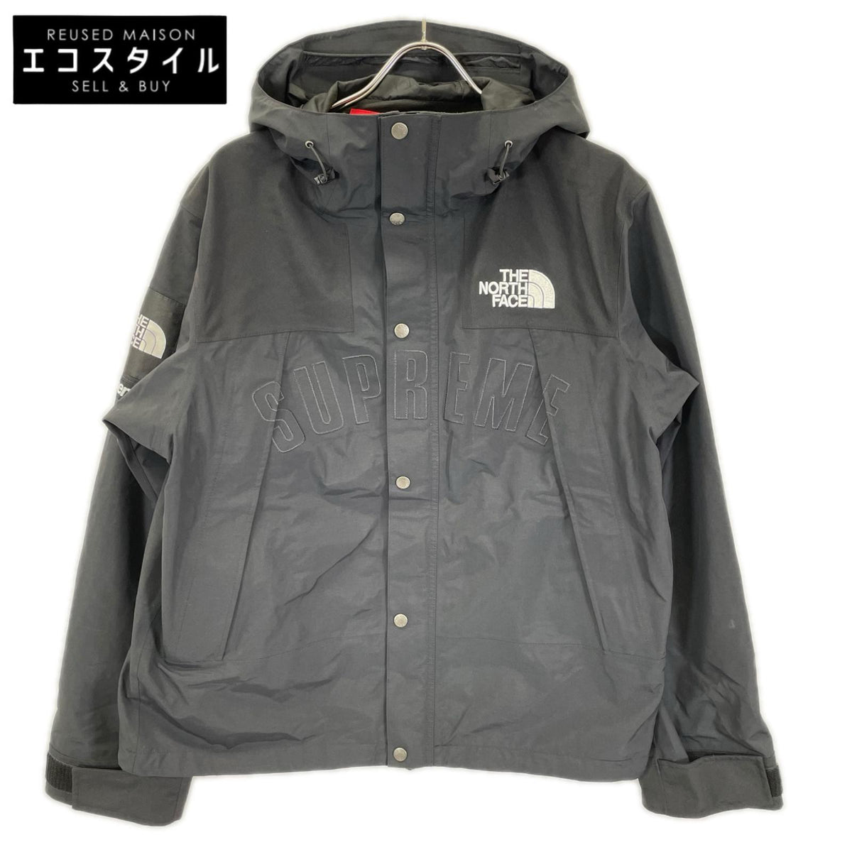 THE NORTH FACE ノースフェイス ×Supreme NF0A3VMM 19SS ブラック アーチロゴマウンテンパーカー ジャケット