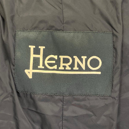 HERNO ヘルノ PI019U ネイビー ウォーターレペレントナイロンフーディーダウンジャケット ジャケット