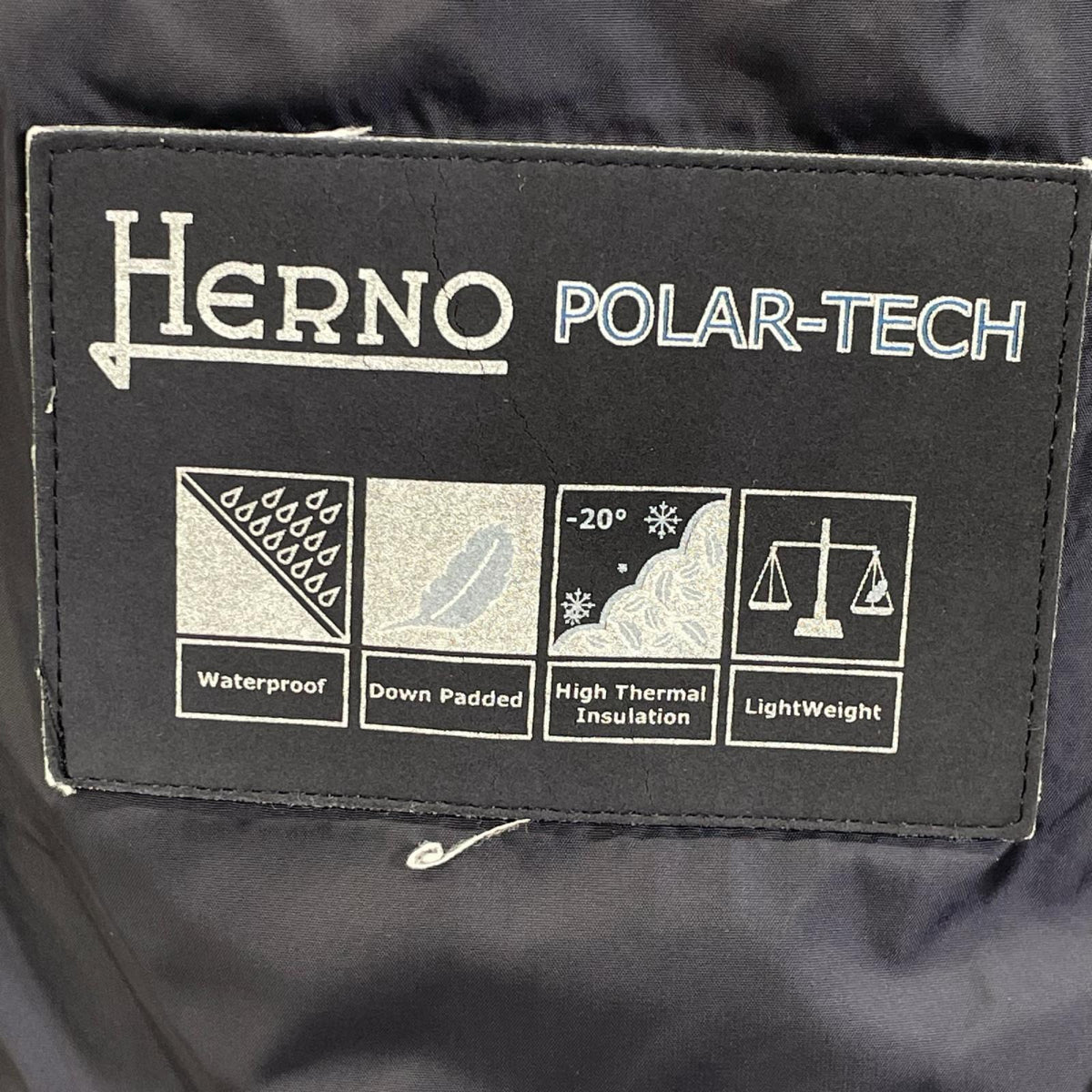 HERNO ヘルノ PI019U ネイビー ウォーターレペレントナイロンフーディーダウンジャケット ジャケット