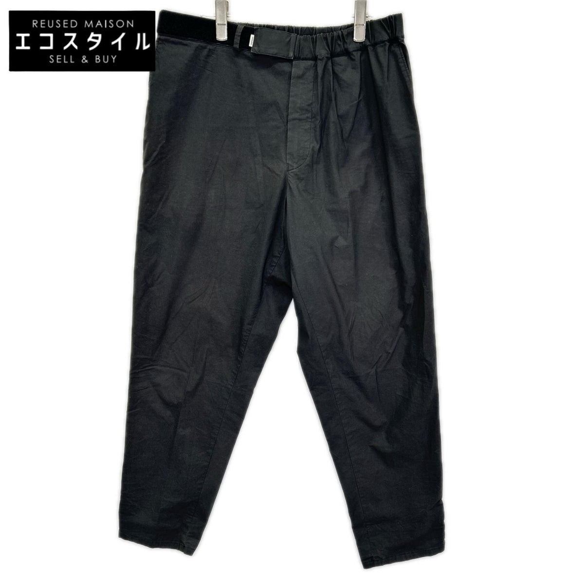 Graphpaper グラフペーパー GM212-40619B ブラック Stretch Typewriter Chef Pants ボトムス