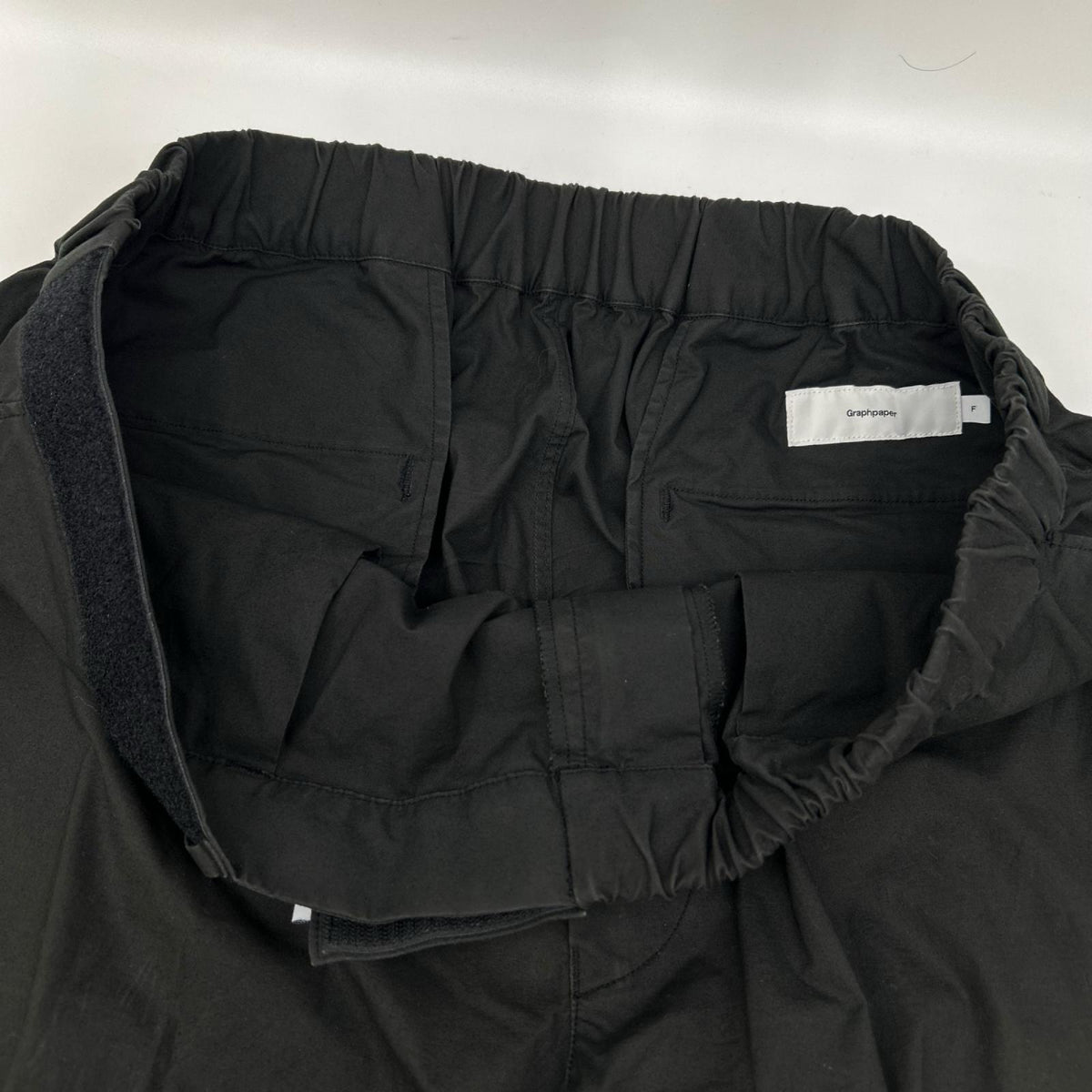 Graphpaper グラフペーパー GM212-40619B ブラック Stretch Typewriter Chef Pants ボトムス