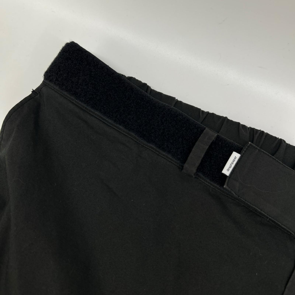 Graphpaper グラフペーパー GM212-40619B ブラック Stretch Typewriter Chef Pants ボトムス