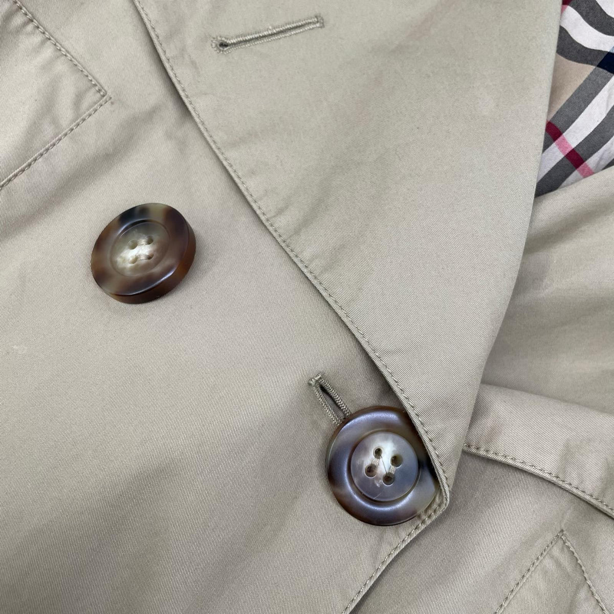 BURBERRY バーバリー 8022302 ベージュ 裏地チェック トレンチコート コート