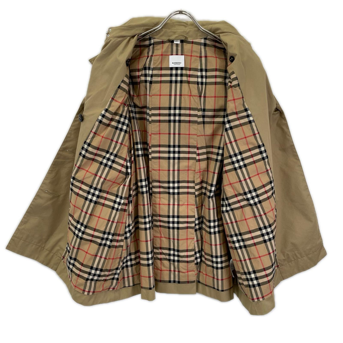 BURBERRY バーバリー 8022302 ベージュ 裏地チェック トレンチコート コート