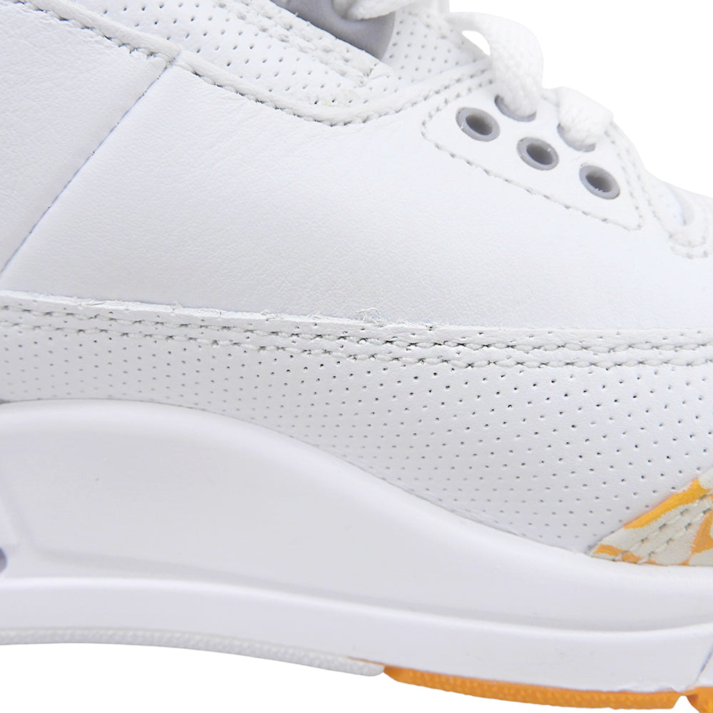 NIKE ナイキ 新品同様 Air Jordan 3 Orange Citrus スニーカー シューズ レディース ホワイト×オレンジ 23.5cm CK9246-101 シューズ