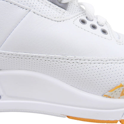 NIKE ナイキ 新品同様 Air Jordan 3 Orange Citrus スニーカー シューズ レディース ホワイト×オレンジ 23.5cm CK9246-101 シューズ