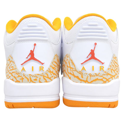NIKE ナイキ 新品同様 Air Jordan 3 Orange Citrus スニーカー シューズ レディース ホワイト×オレンジ 23.5cm CK9246-101 シューズ