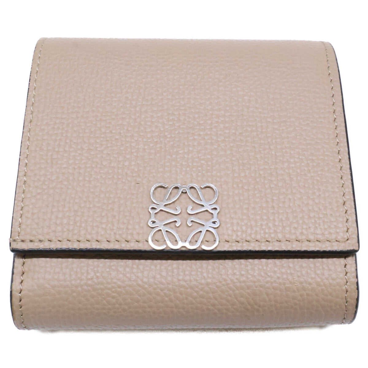 LOEWE ロエベ 0010642627 C821L57X01 アナグラム コンパクト フラップウォレット 二つ折り財布（小銭入れあり）