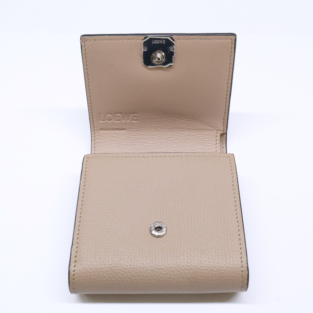 LOEWE ロエベ 0010642627 C821L57X01 アナグラム コンパクト フラップウォレット 二つ折り財布（小銭入れあり）