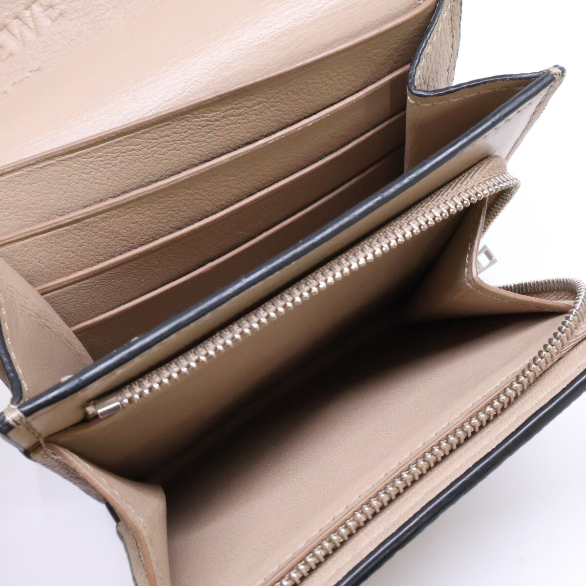 LOEWE ロエベ 0010642627 C821L57X01 アナグラム コンパクト フラップウォレット 二つ折り財布（小銭入れあり）