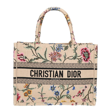 Christian Dior クリスチャンディオール M1296ZEBB プティットフルール 刺繍 ブックトート ミディアム ハンドバッグ
